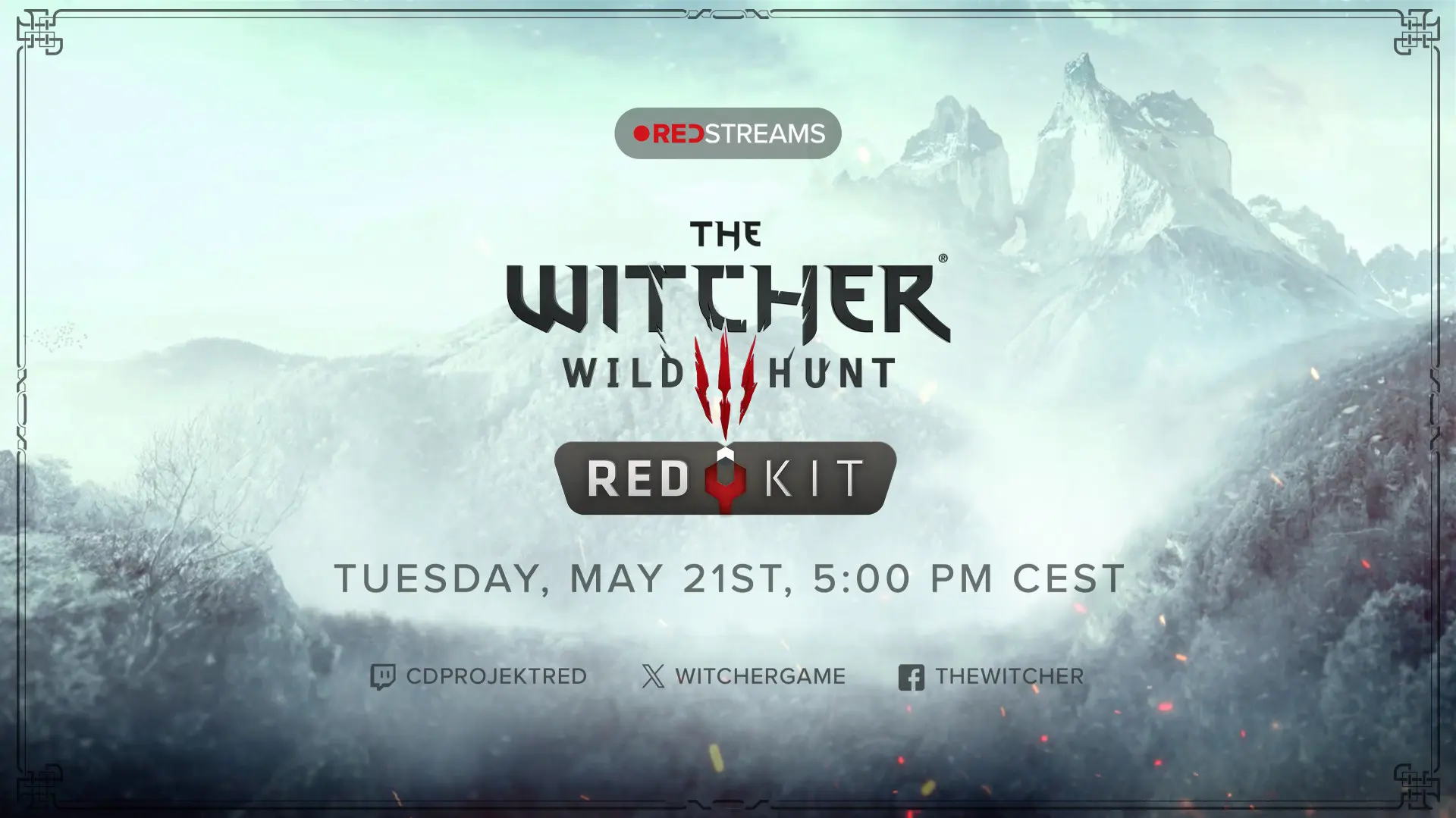 Save the date: The Witcher 3 REDkit REDstreams!