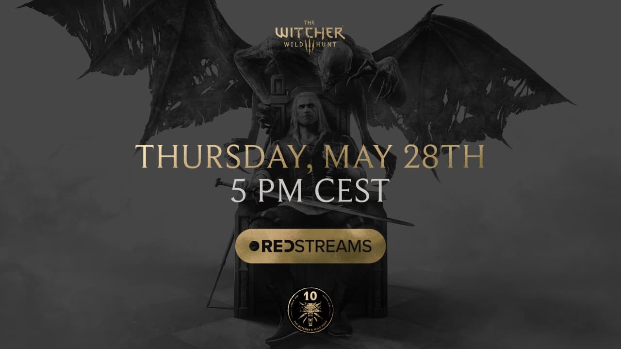REDstreams — The Witcher 3: Blood and Wine 10th Anniversary Stream is coming!